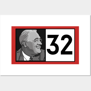 Roosevelt 32 Portrait Posters and Art
